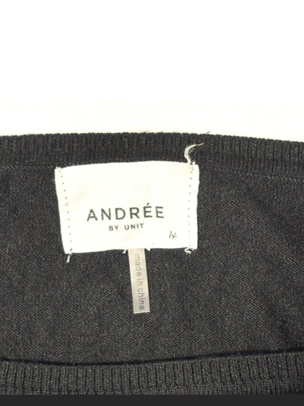 2/$29 Andree By Unit 3/4 long sleeve knit 1X black sweater - Picture 5 of 6